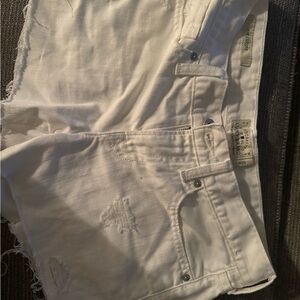 Lucky Brand Off-White Denim Shorts